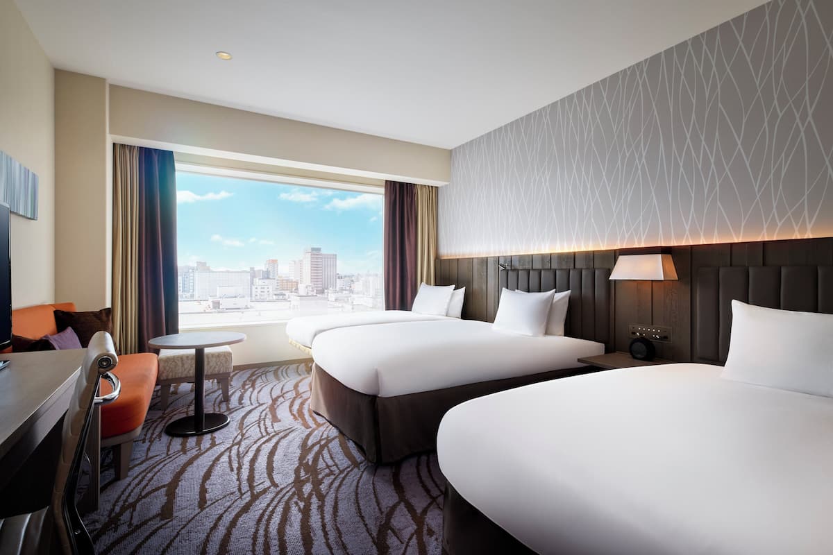 Premium Room, 3 Twin Beds (Separate Bath / Walk-in Shower) | 1 bedroom, down comforters, desk, laptop workspace