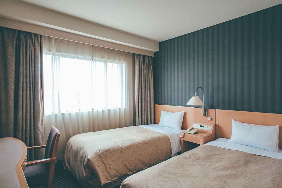 Premium bedding, desk, blackout drapes, WiFi (free)