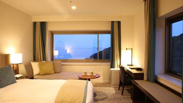 Ocean View Superior Twin Room, Non Smoking | In-room safe, blackout drapes, free WiFi, bed sheets
