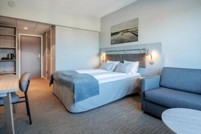 Premium bedding, pillow-top beds, desk, iron/ironing board