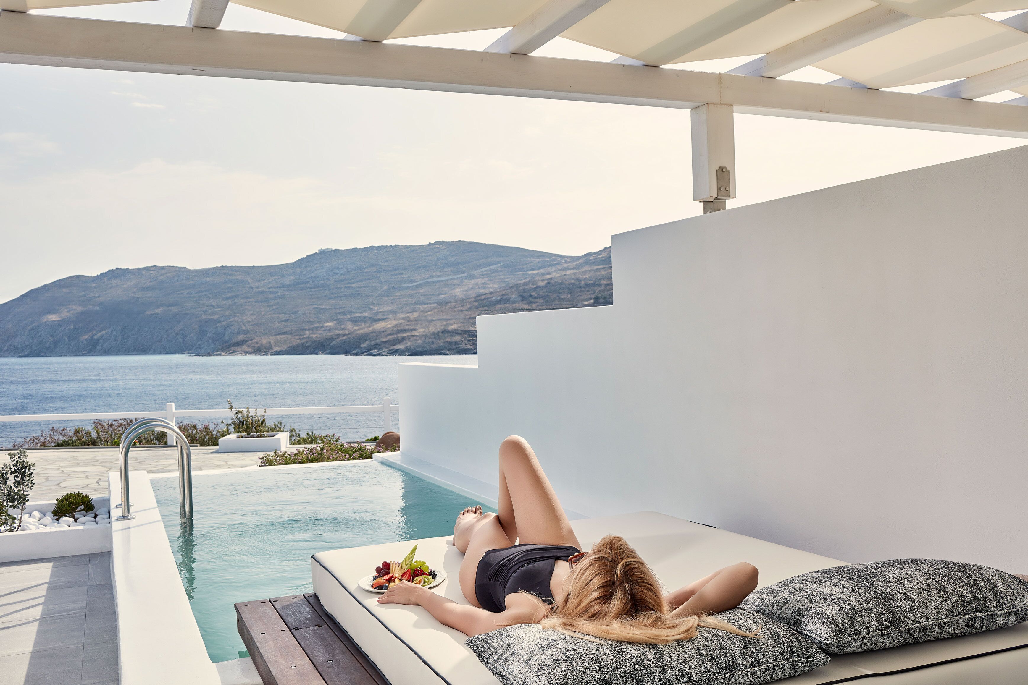 Signature Suite, 1 Queen Bed, Private Pool, Sea View | Balcony view
