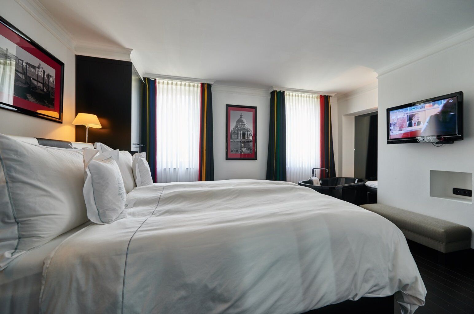 premium bedding, down duvets, pillow-top beds, minibar