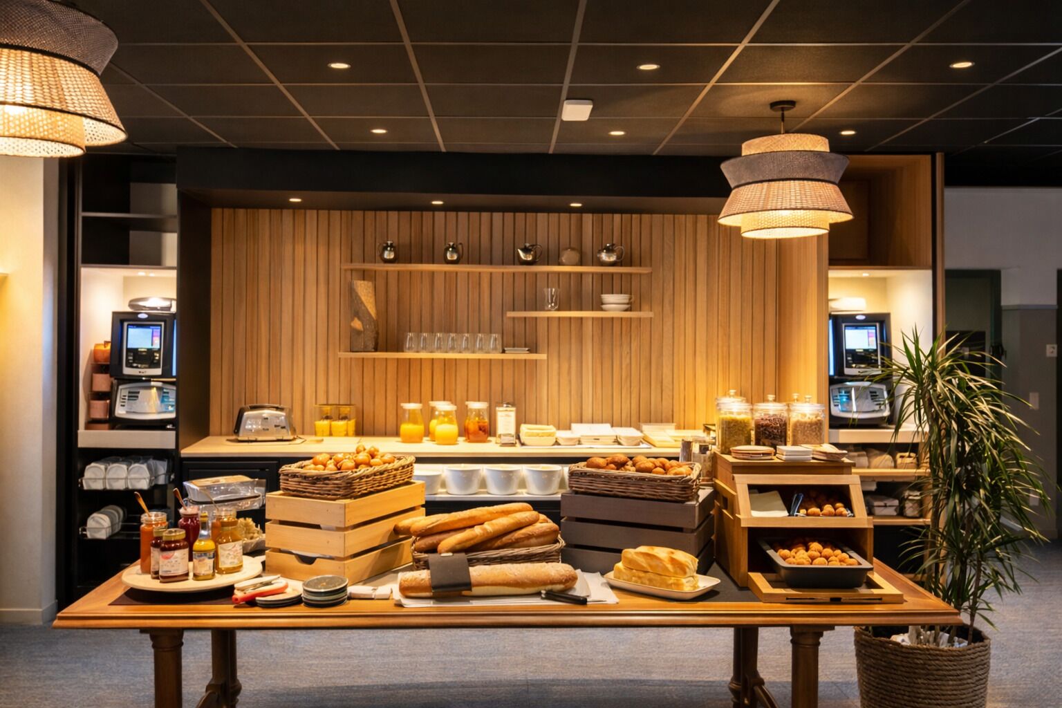 Dagelijks ontbijtbuffet (EUR 16 per persoon)