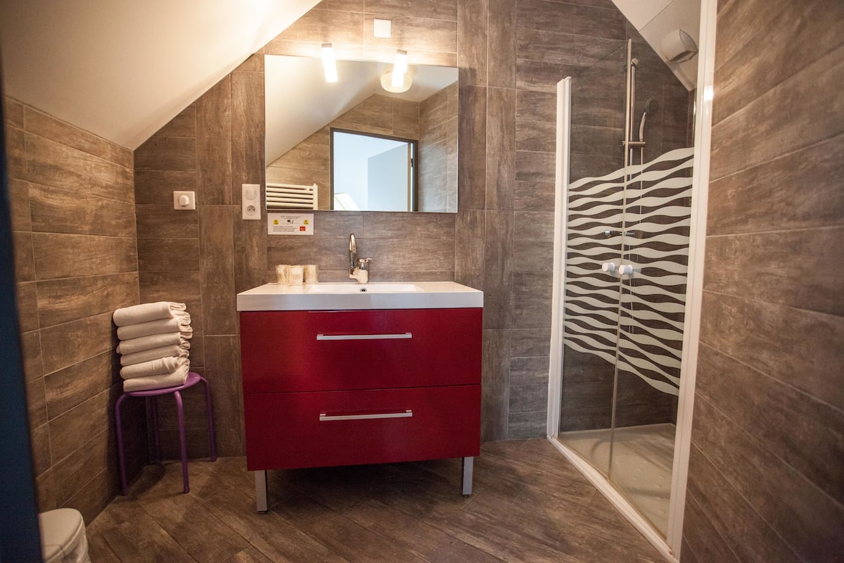 free toiletries, hair dryer, towels, soap