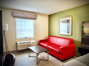 In-room safe, desk, laptop workspace, iron/ironing board