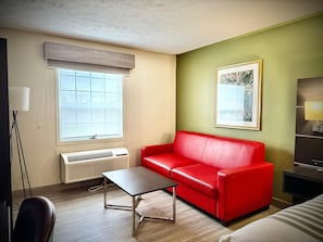 In-room safe, desk, laptop workspace, iron/ironing board