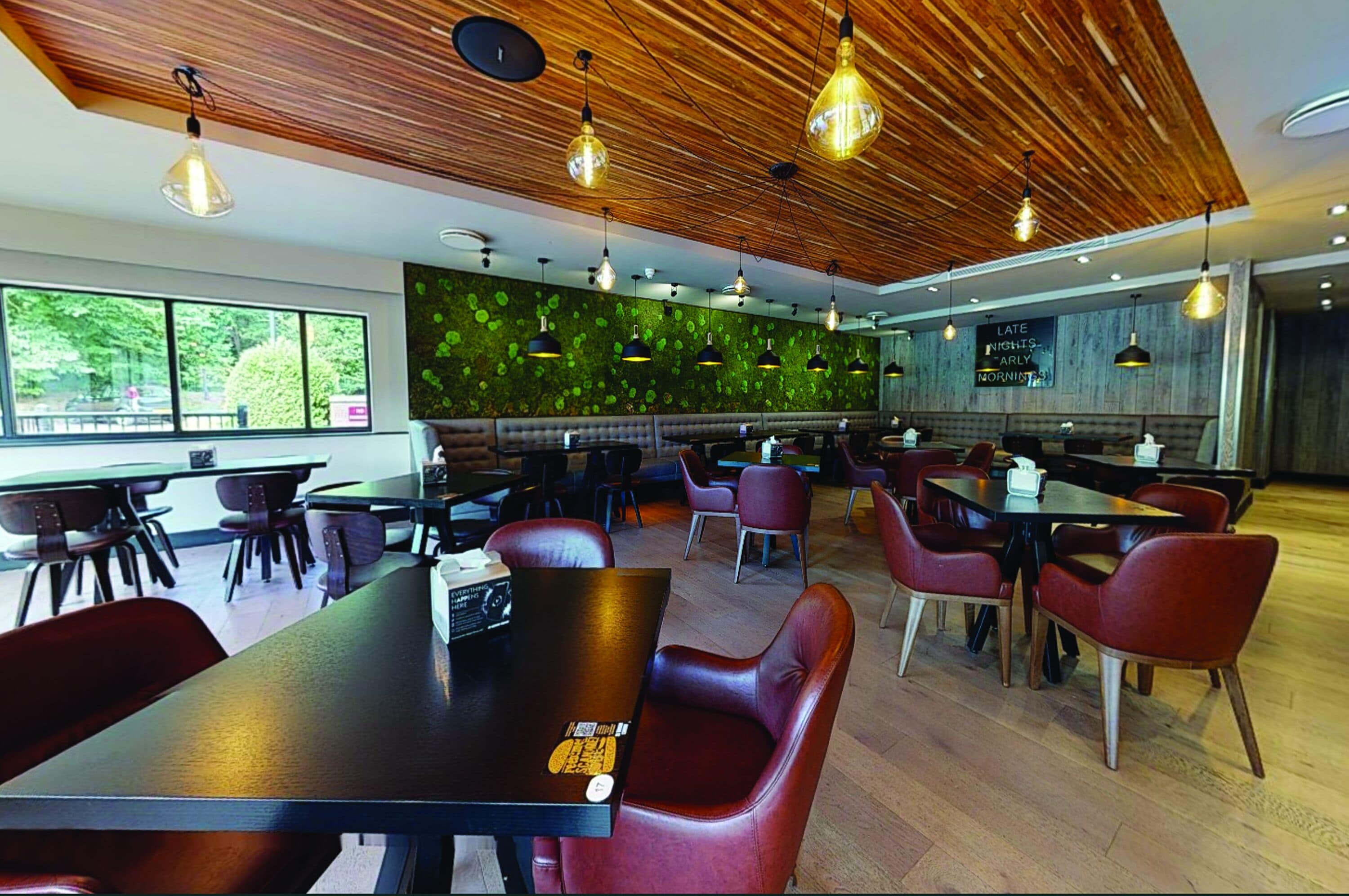 Breakfast, lunch, dinner served; international cuisine 