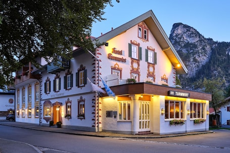 Front of property - evening/night