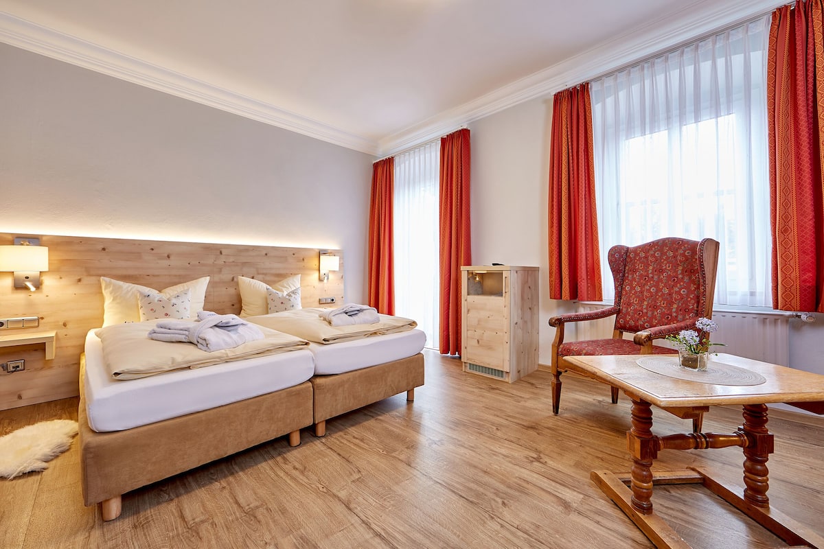1 chambre, literie hypoallergénique, surmatelas