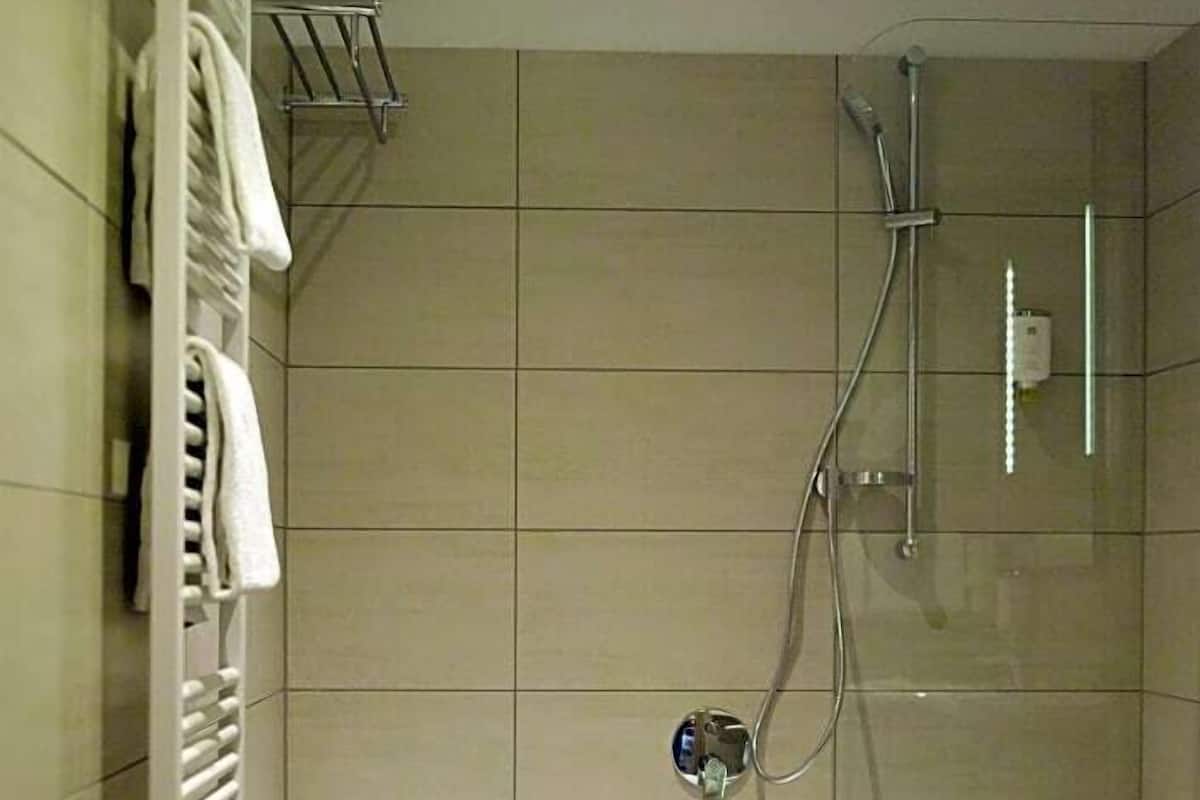 Bathroom | Hair dryer, towels