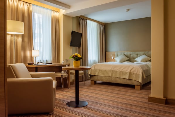 Double Room, comfort PLUS | Minibar, in-room safe, desk, blackout curtains