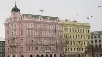 A szálláshely homlokzata
