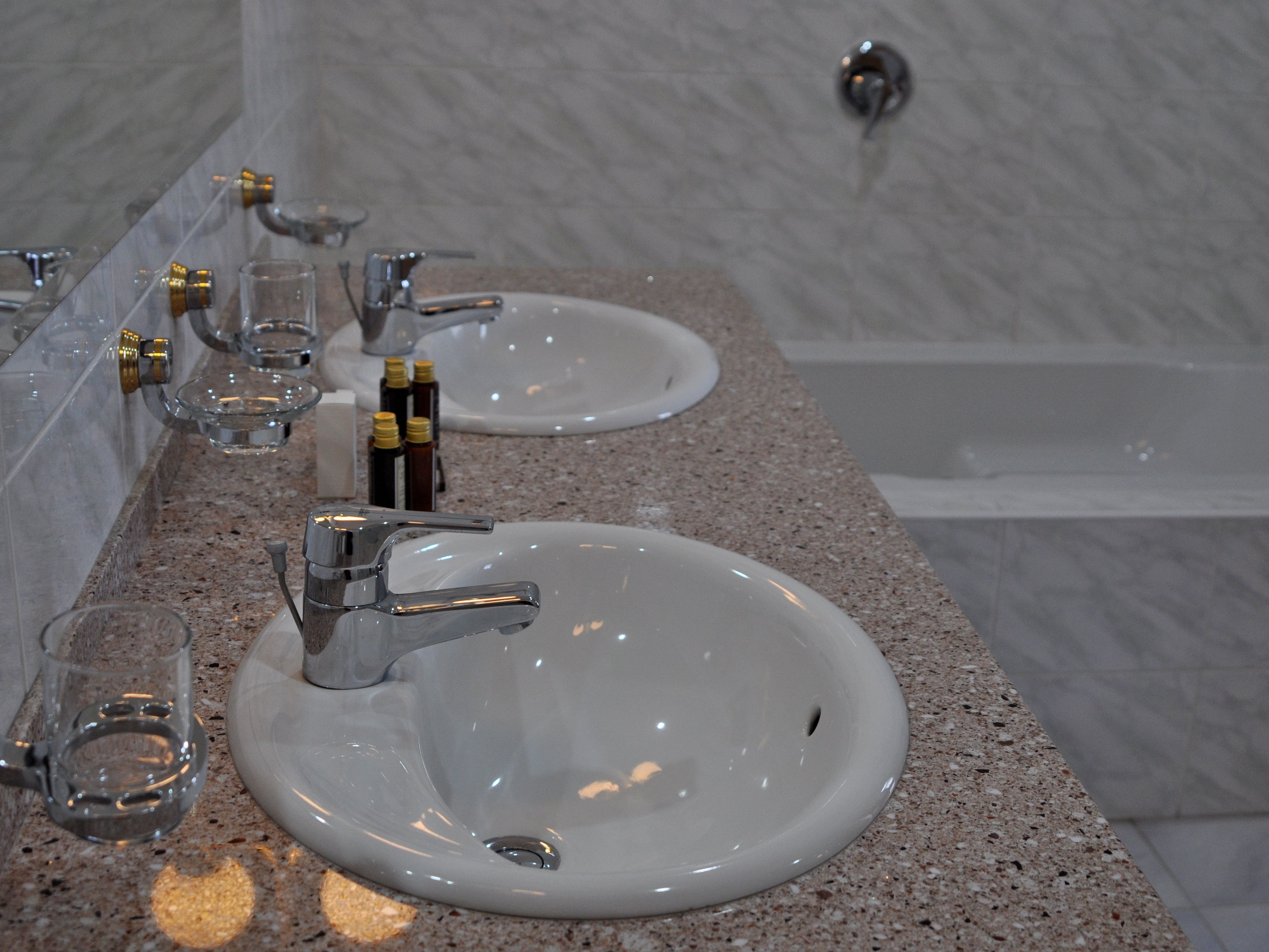 suite | bathroom | free toiletries, hair dryer, slippers, towels