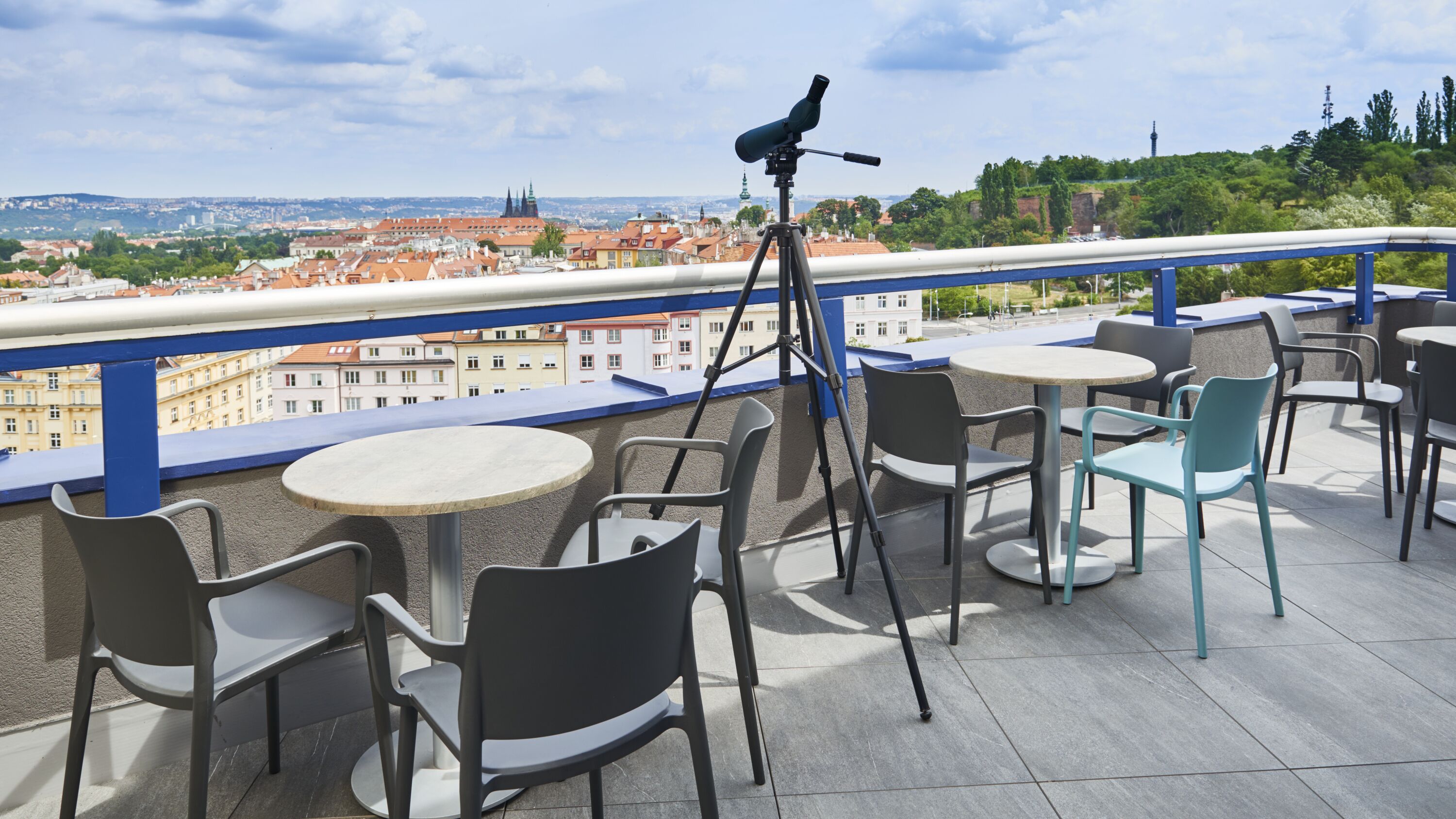 outdoor banquet area