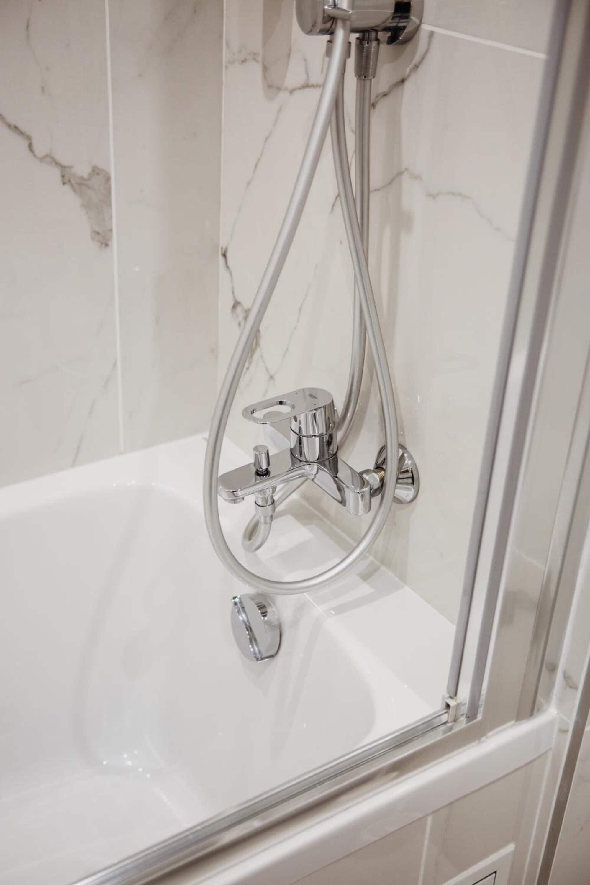 free toiletries, hair dryer, towels