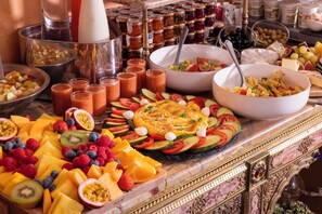 Daily buffet breakfast (EUR 18 per person)