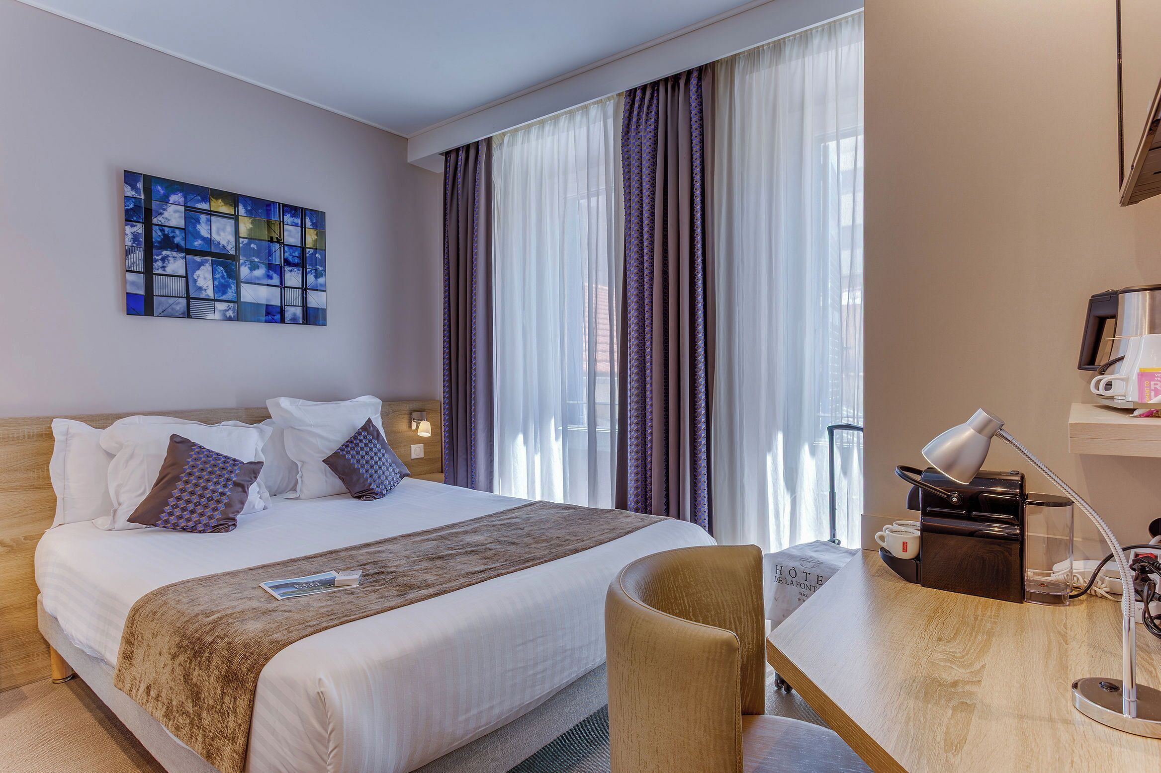 Double room, patio side | Premium bedding, memory foam beds, in-room safe, individually decorated