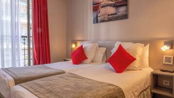 Double or Twin Room, city side | Premium bedding, memory foam beds, in-room safe, individually decorated