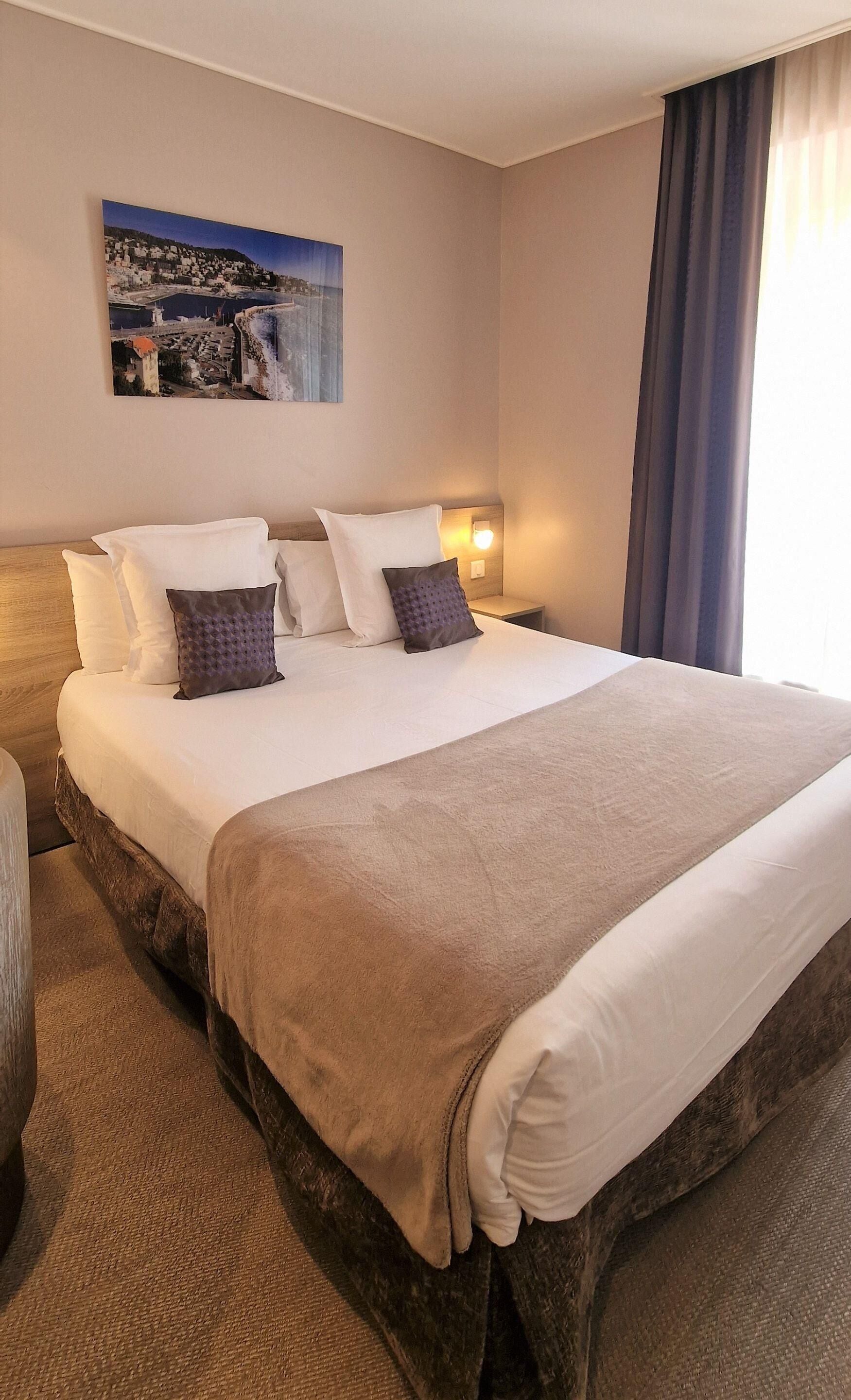 Double room, patio side | Premium bedding, memory foam beds, in-room safe, individually decorated