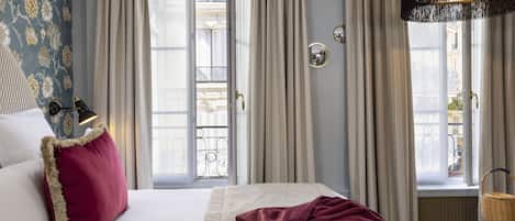 Premium bedding, memory-foam beds, in-room safe, desk