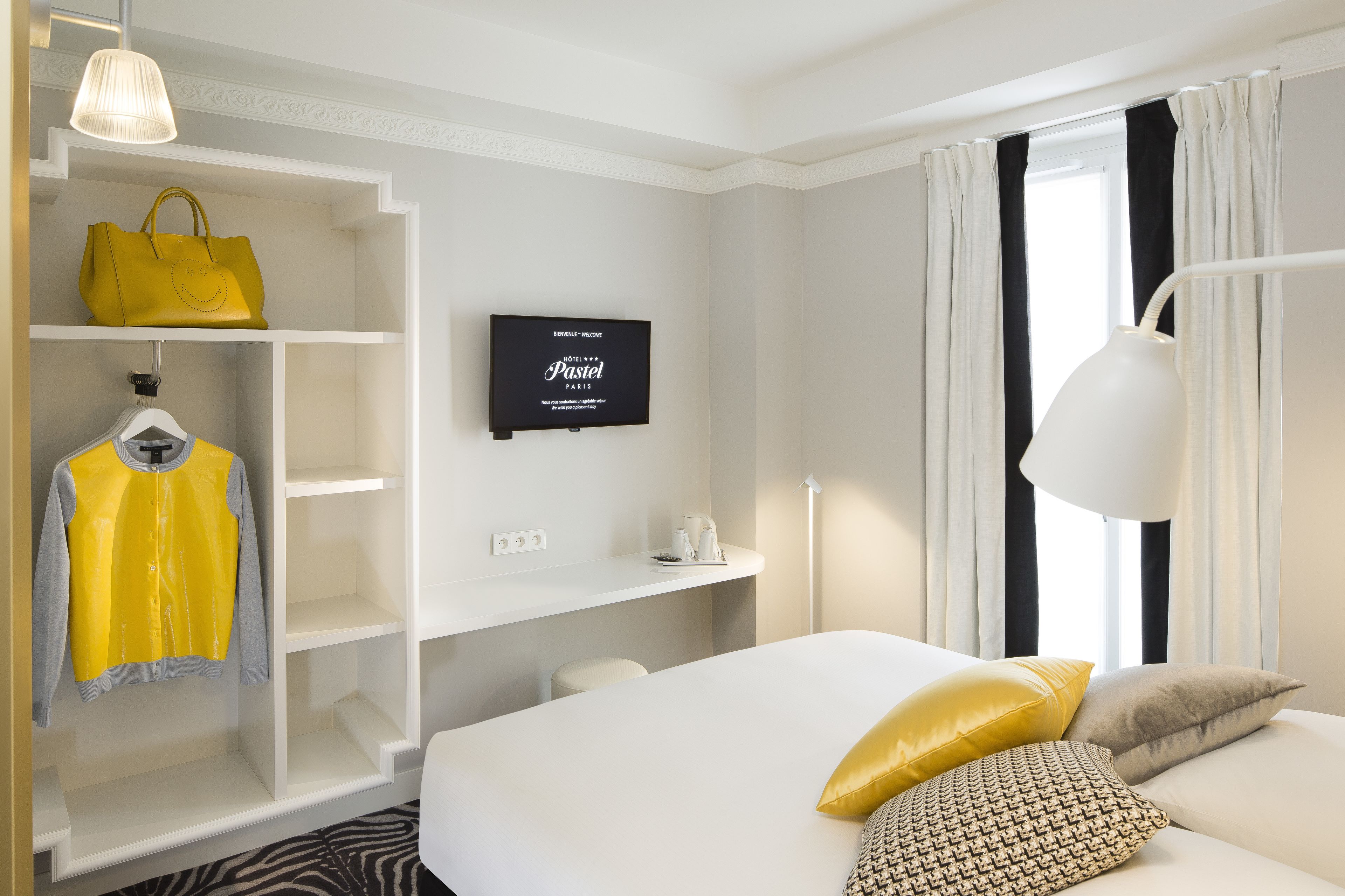 premium bedding, desk, soundproofing, iron/ironing board