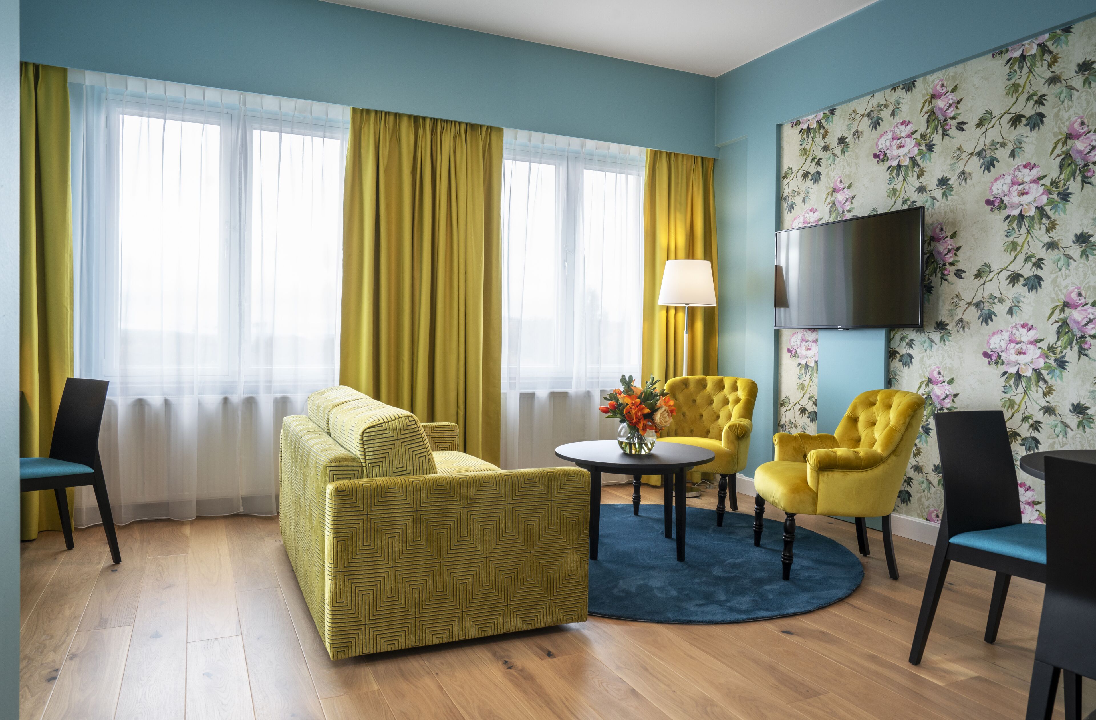 Premium bedding, desk, free WiFi, bed sheets