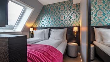 Small Double Room, 9 to 11 square meters, recommended for 1 person | Minibar, desk, laptop workspace, blackout drapes