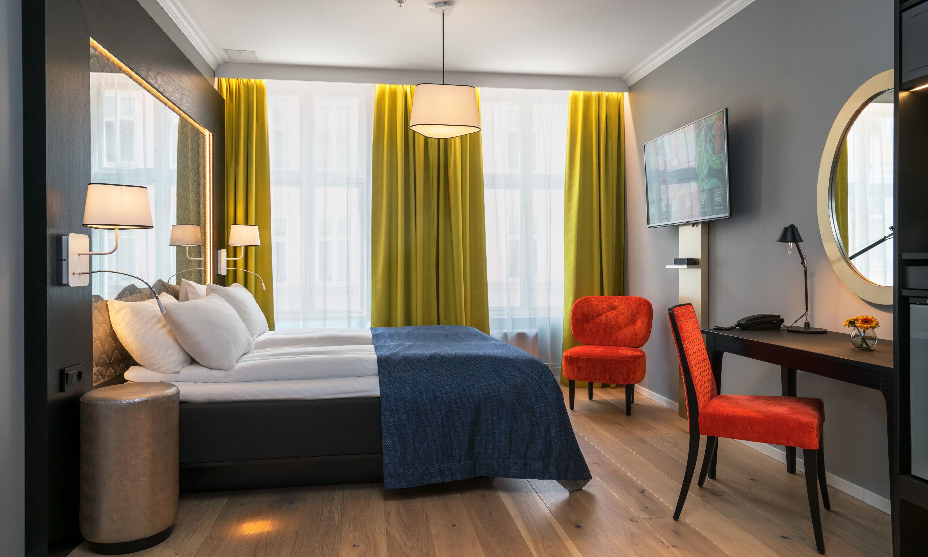 Kamer, 1 tweepersoonsbed, toegankelijk voor mindervaliden | Luxe beddengoed, pillowtop-bedden, een kluis op de kamer, een bureau