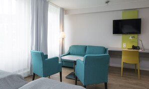 패밀리룸, 더블침대 1개 또는 싱글침대 2개, 금연 (Standard) | 책상, 노트북 작업 공간, 무료 WiFi, 침대 시트