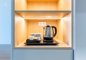 In-room safe, desk, laptop workspace, blackout curtains