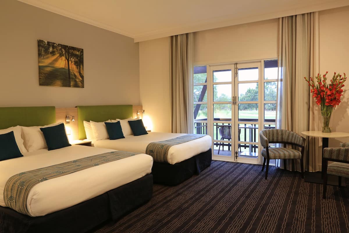 room, 2 queen beds (resort) | in-room safe, desk, blackout curtains, iron/ironing board