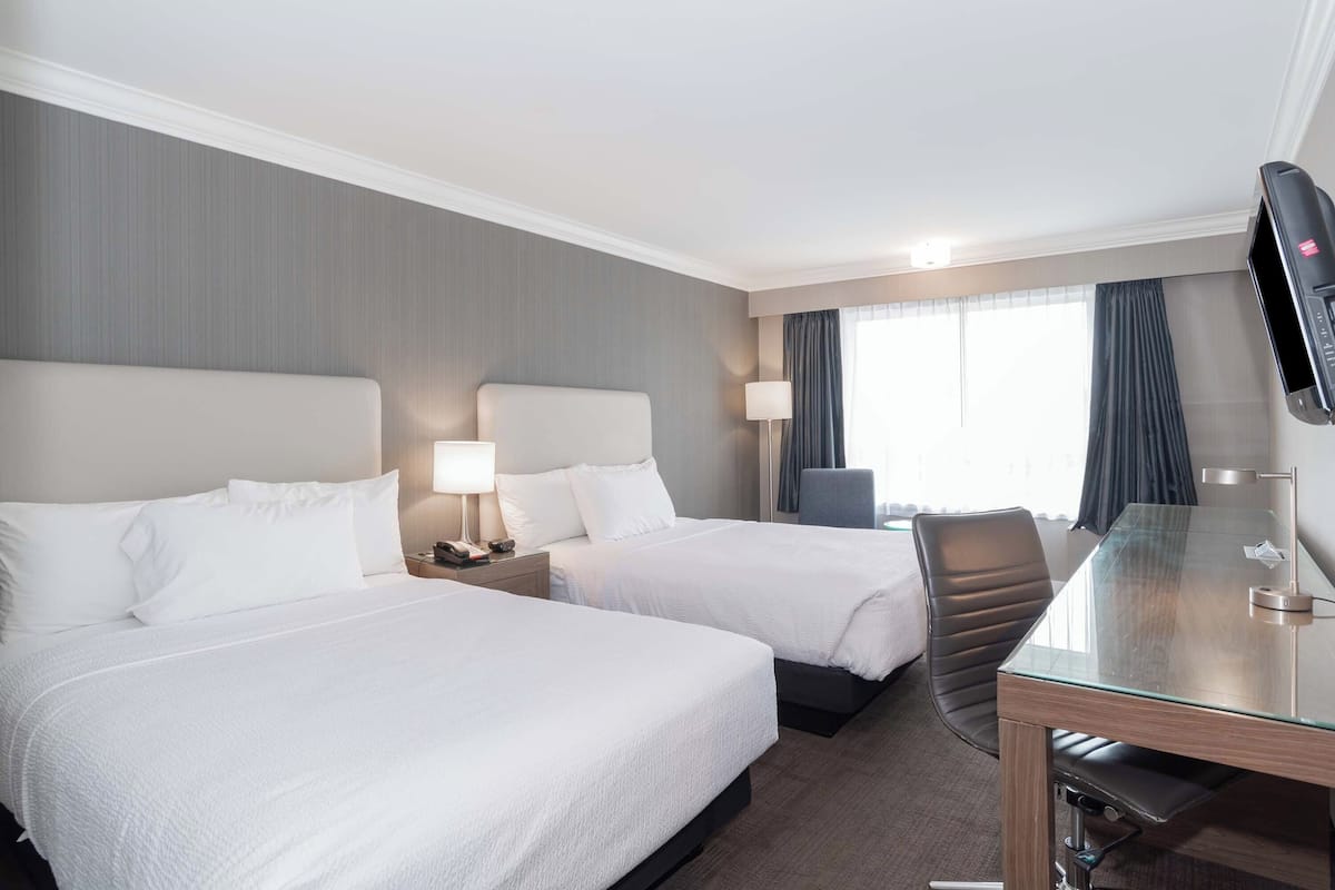 Standard Room, 2 Double Beds (Doubles) | Desk, laptop workspace, blackout drapes, iron/ironing board