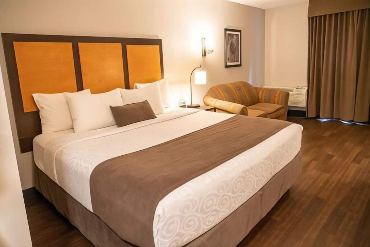 Hypo-allergenic bedding available, in-room safe, desk, blackout drapes