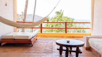 Linda Vista Suite Frente al Mar, 1 cama extragrande | Terras