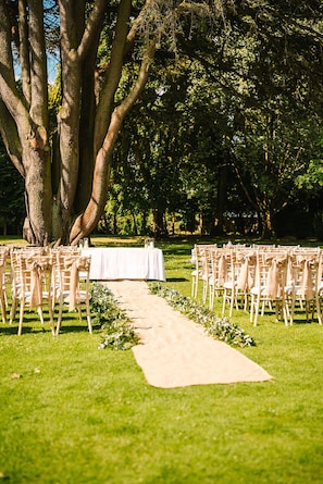Área de bodas al aire libre