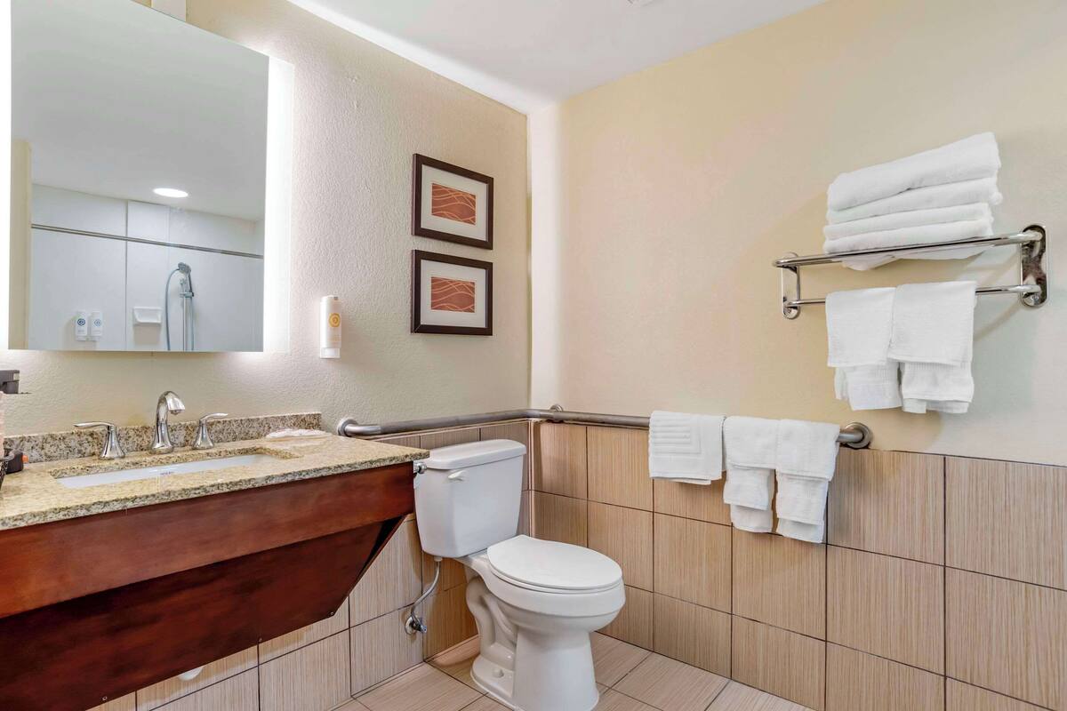 room, 1 king bed, accessible, non smoking | premium bedding, desk, blackout curtains, iron/ironing board