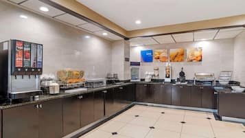 Free daily buffet breakfast