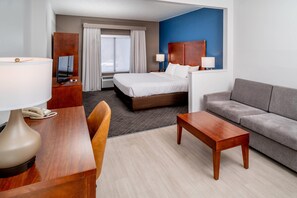 Suite, 1 King Bed with Sofa bed, Non Smoking | Desk, blackout curtains, iron/ironing board, free cots/infant beds