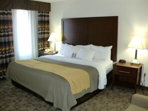 Desk, blackout curtains, iron/ironing board, free cots/infant beds