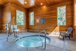 Indoor pool, open 5:00 AM to midnight, sun loungers