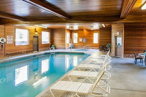 Indoor pool, open 5:00 AM to midnight, sun loungers