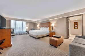 Desk, laptop workspace, blackout drapes, iron/ironing board - Drury Inn & Suites Champaign (Champaign)