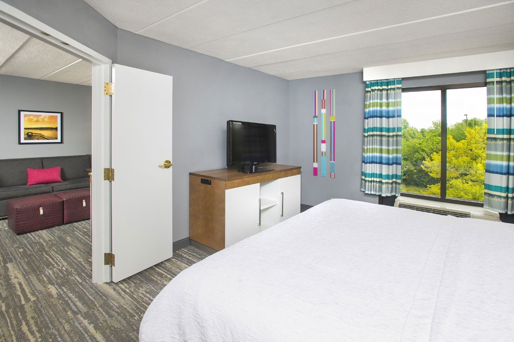 Premium bedding, pillowtop beds, in-room safe, individually furnished