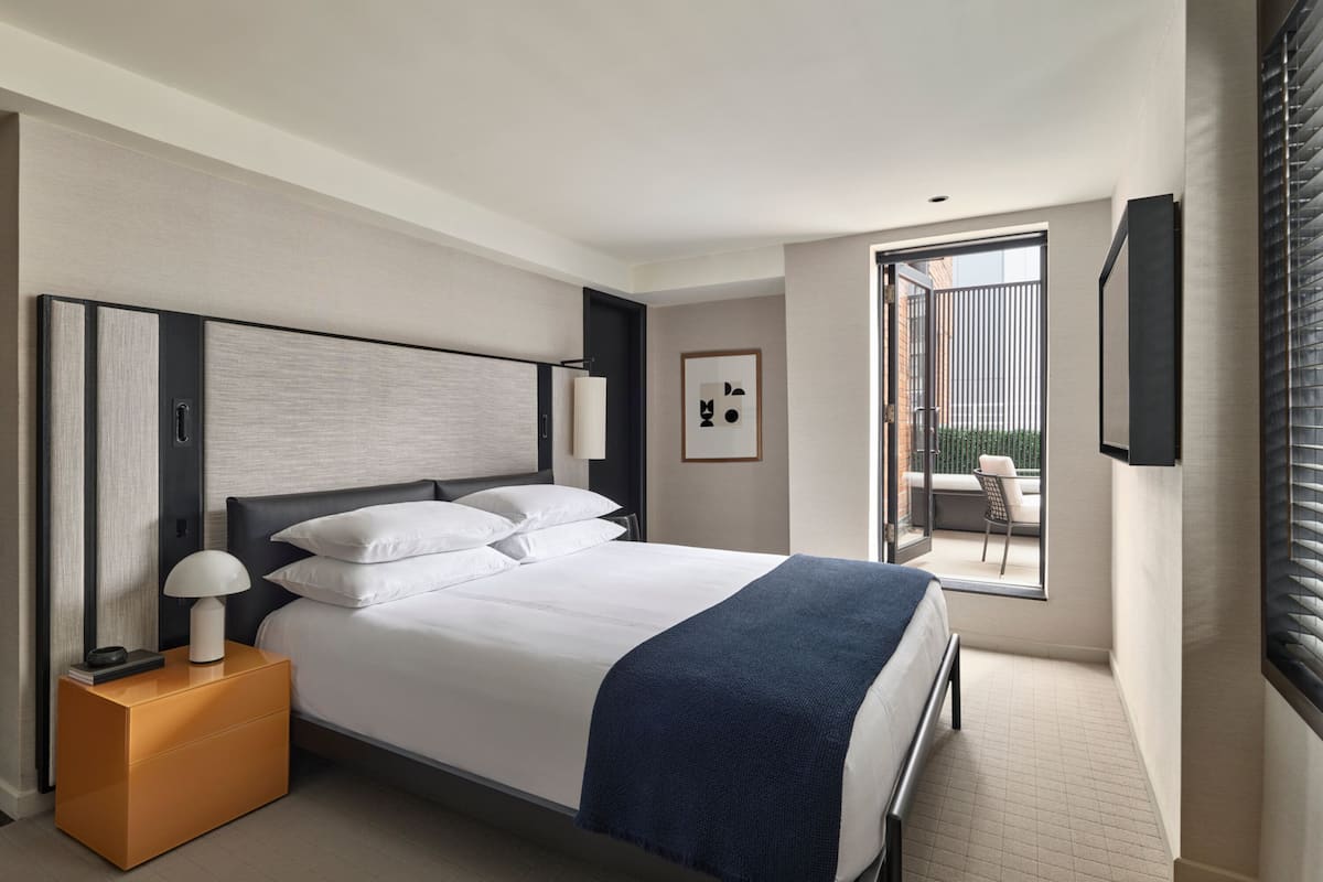 Premium NoMad King Balcony | Premium bedding, down duvets, pillow-top beds, minibar