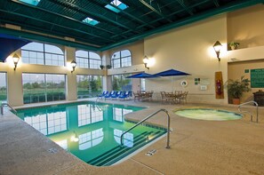 Indoor pool, open 9:00 AM to 10:00 PM, sun loungers - Homewood Suites by Hilton Buffalo Airport (Buffalo)