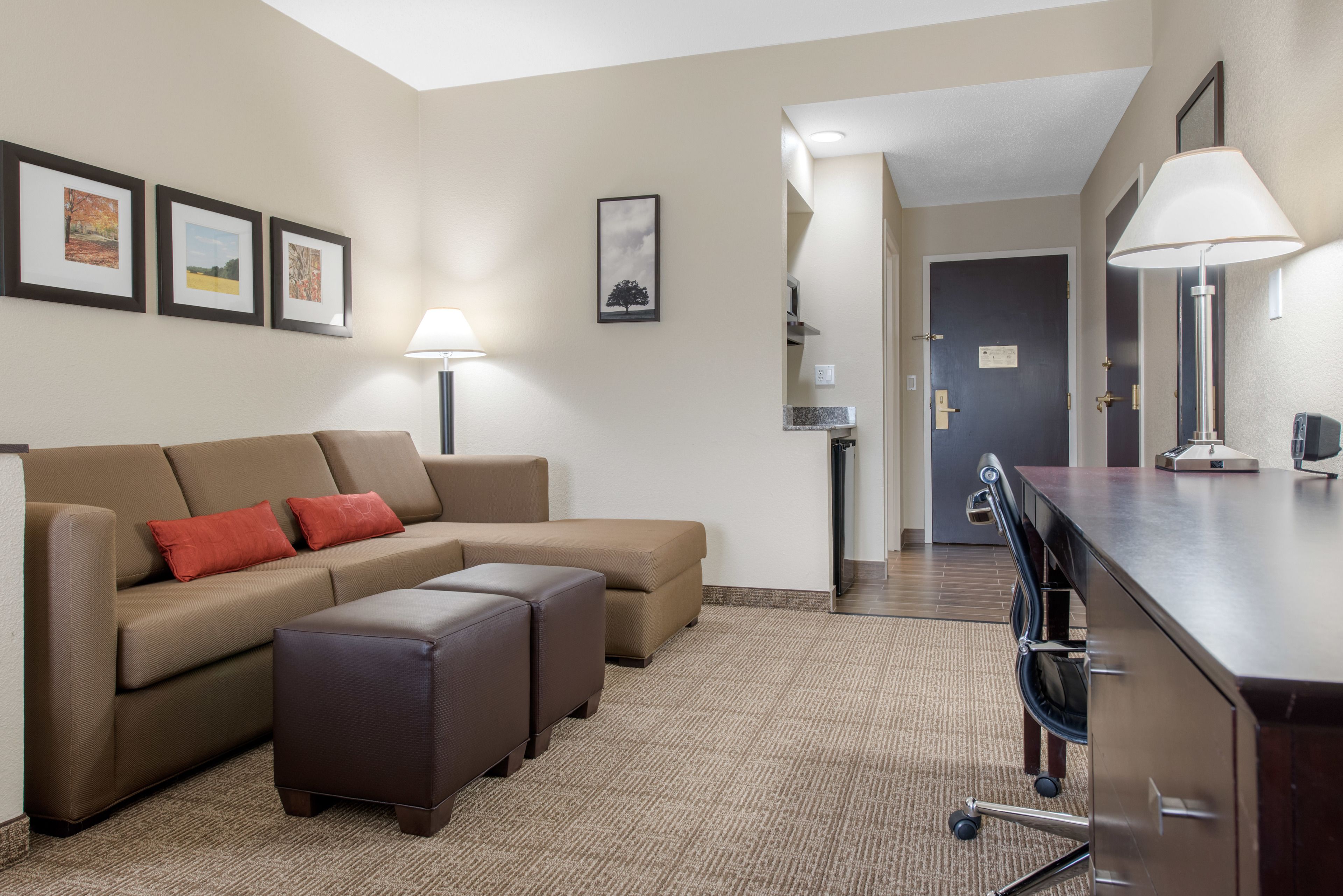 desk, blackout curtains, iron/ironing board, free wifi