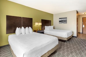 Standard Room, 2 Queen Beds, Accessible, Non Smoking | Desk, iron/ironing board, free cribs/infant beds, free WiFi