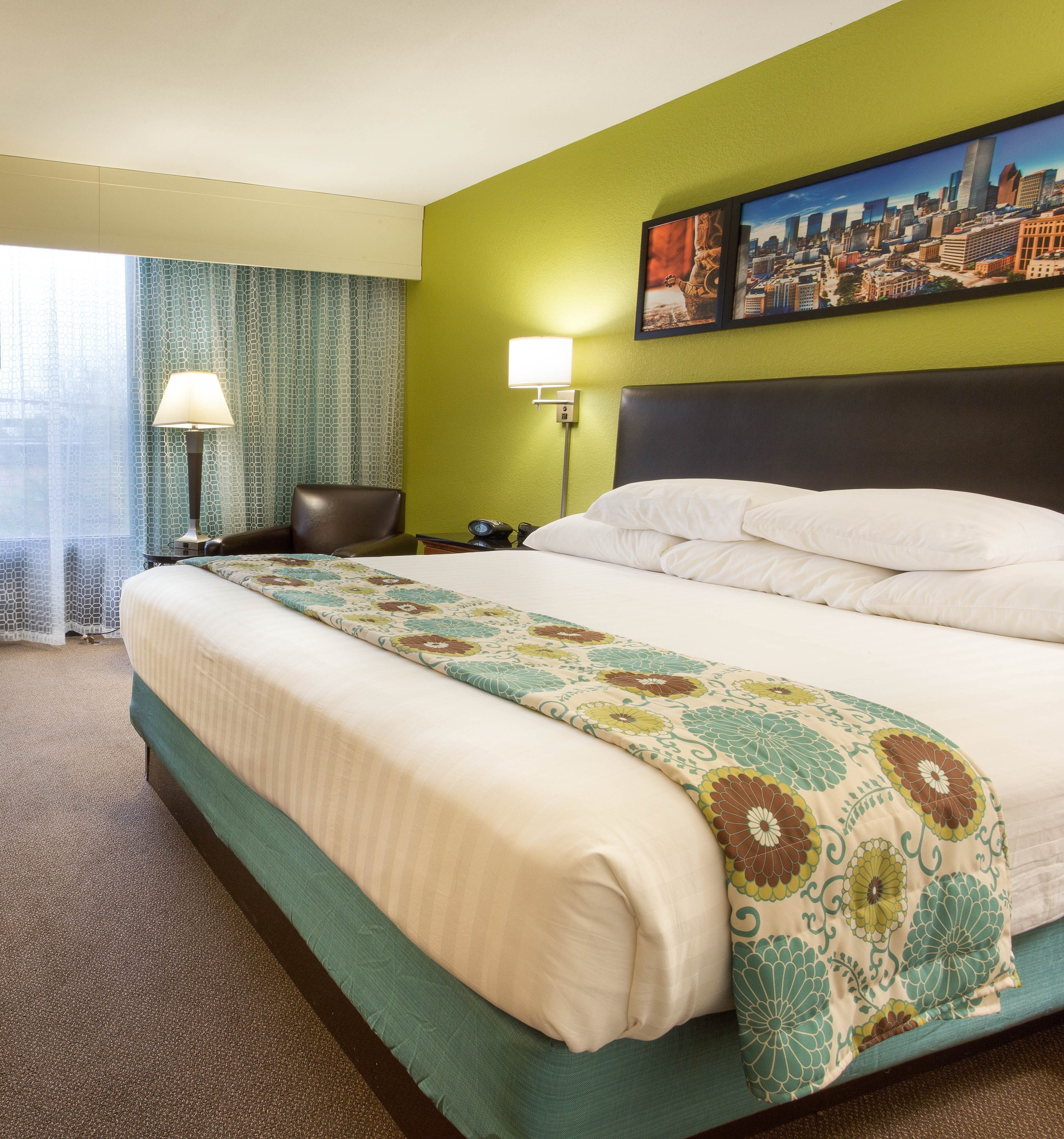 desk, blackout curtains, iron/ironing board, free cots/infant beds