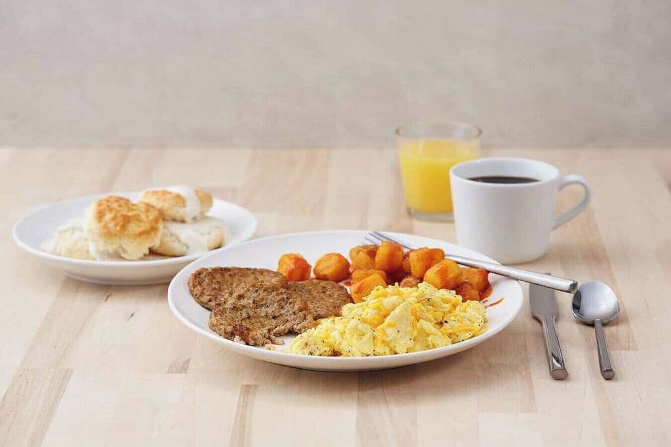 free daily buffet breakfast