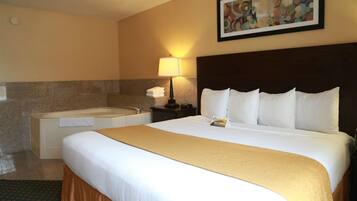 Standard Room, 1 King Bed, Non Smoking, Hot Tub | Desk, blackout drapes, iron/ironing board, cribs (free)